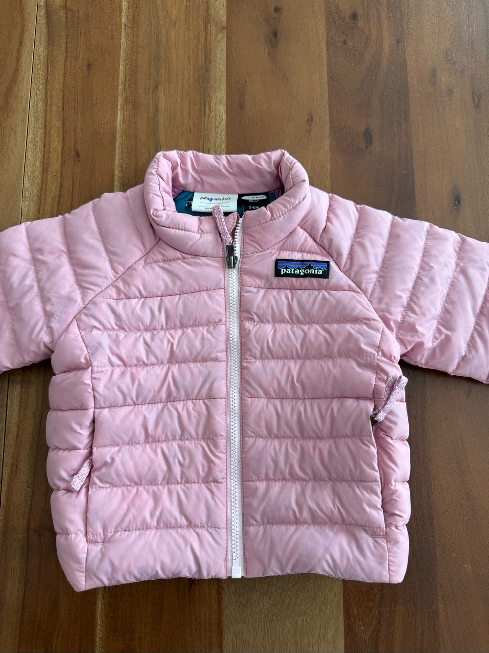 Patagonia Baby Down Jacket Light Pink Puffer Coat 3-6M